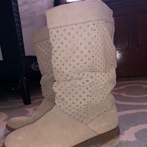 Toms calf height suede boots